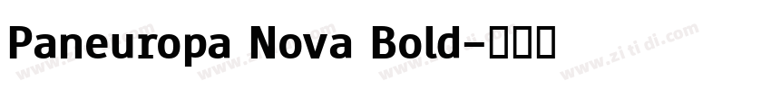 Paneuropa Nova Bold字体转换